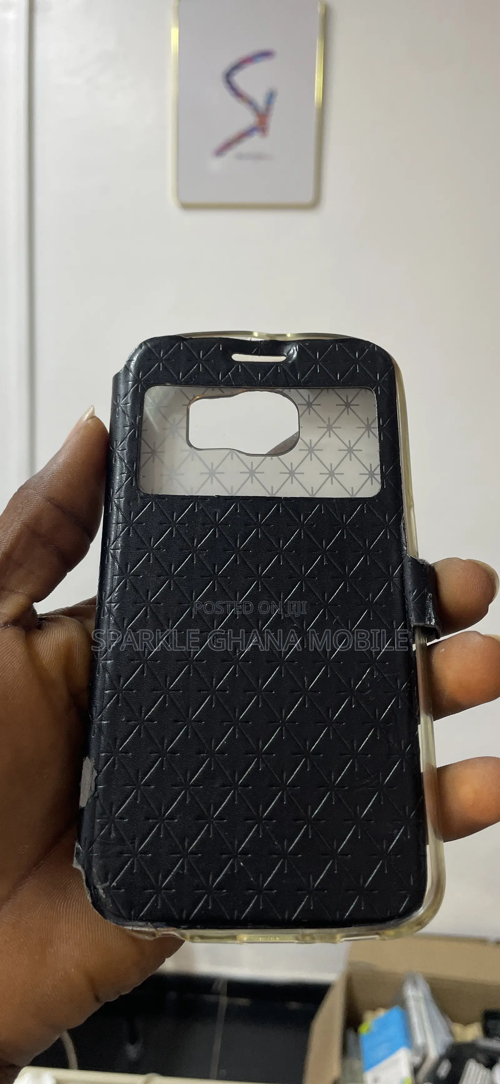 Black Leather Case for Samsung Galaxy S6