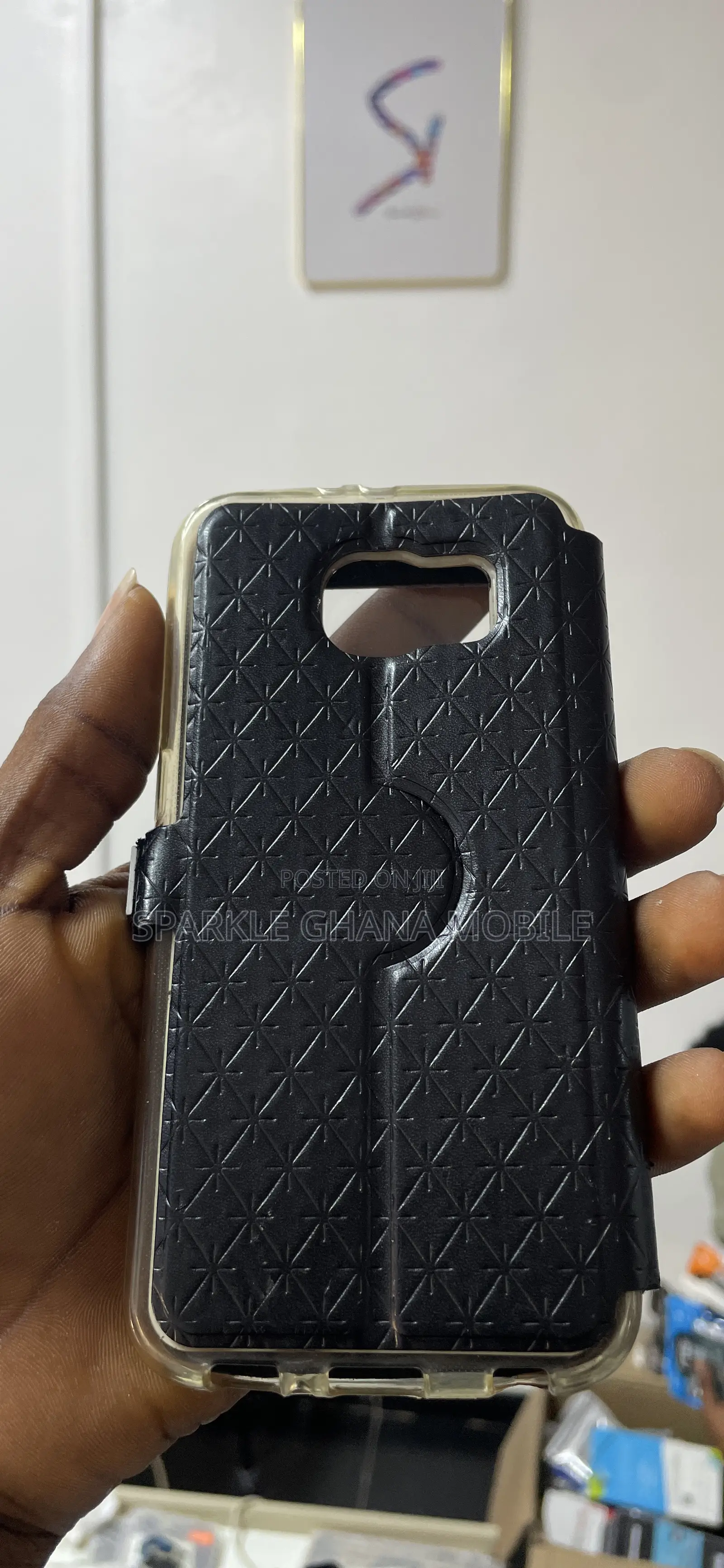 Black Leather Case for Samsung Galaxy S6