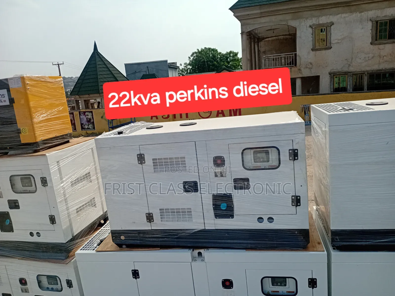 Correct 22kva Perkins Diesel Engine Generator 3phase Silent