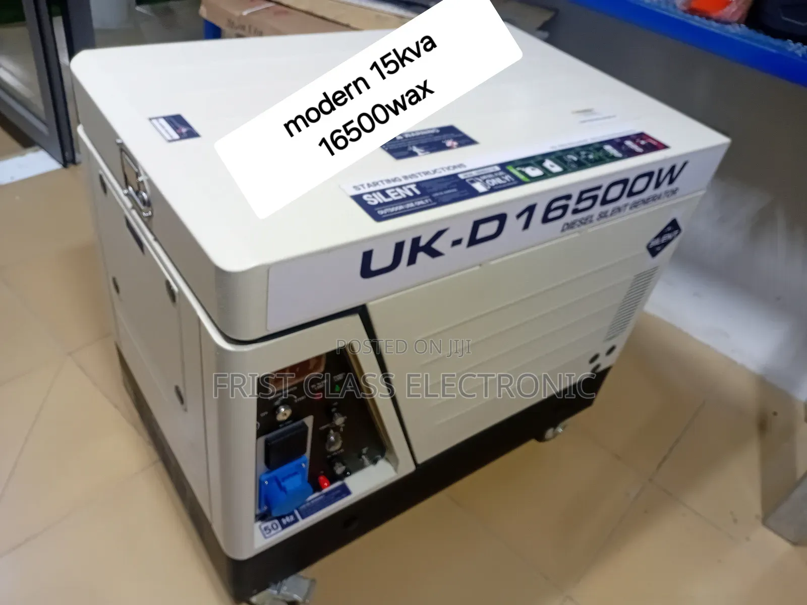 White 15kva 16500wax Disel UK Model Generator Silent