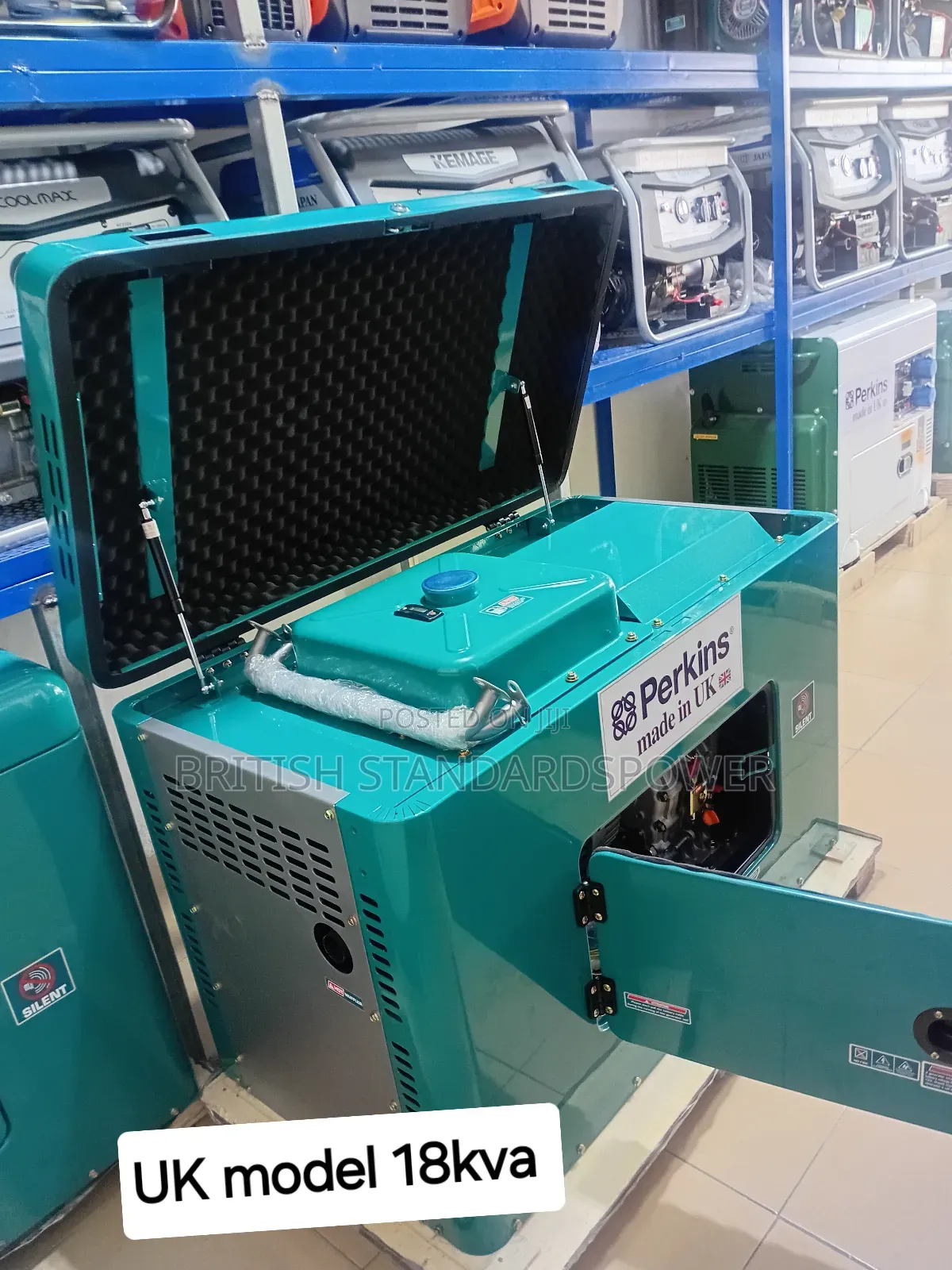Blue Coloured Generator Perkins 18kva