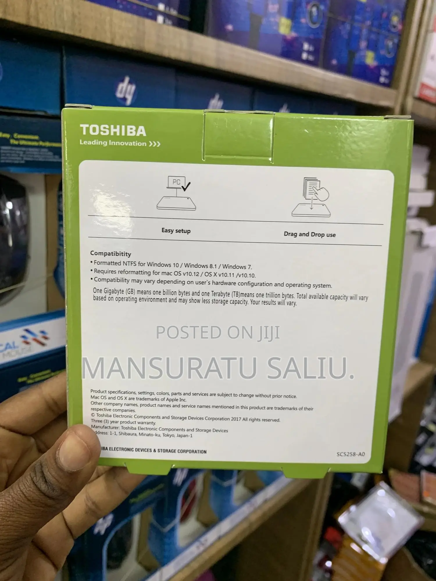 Toshiba External Hard Drive Case