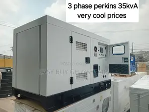 3phase Perkins Diesel Generator 35kva Longlasting Body Parts