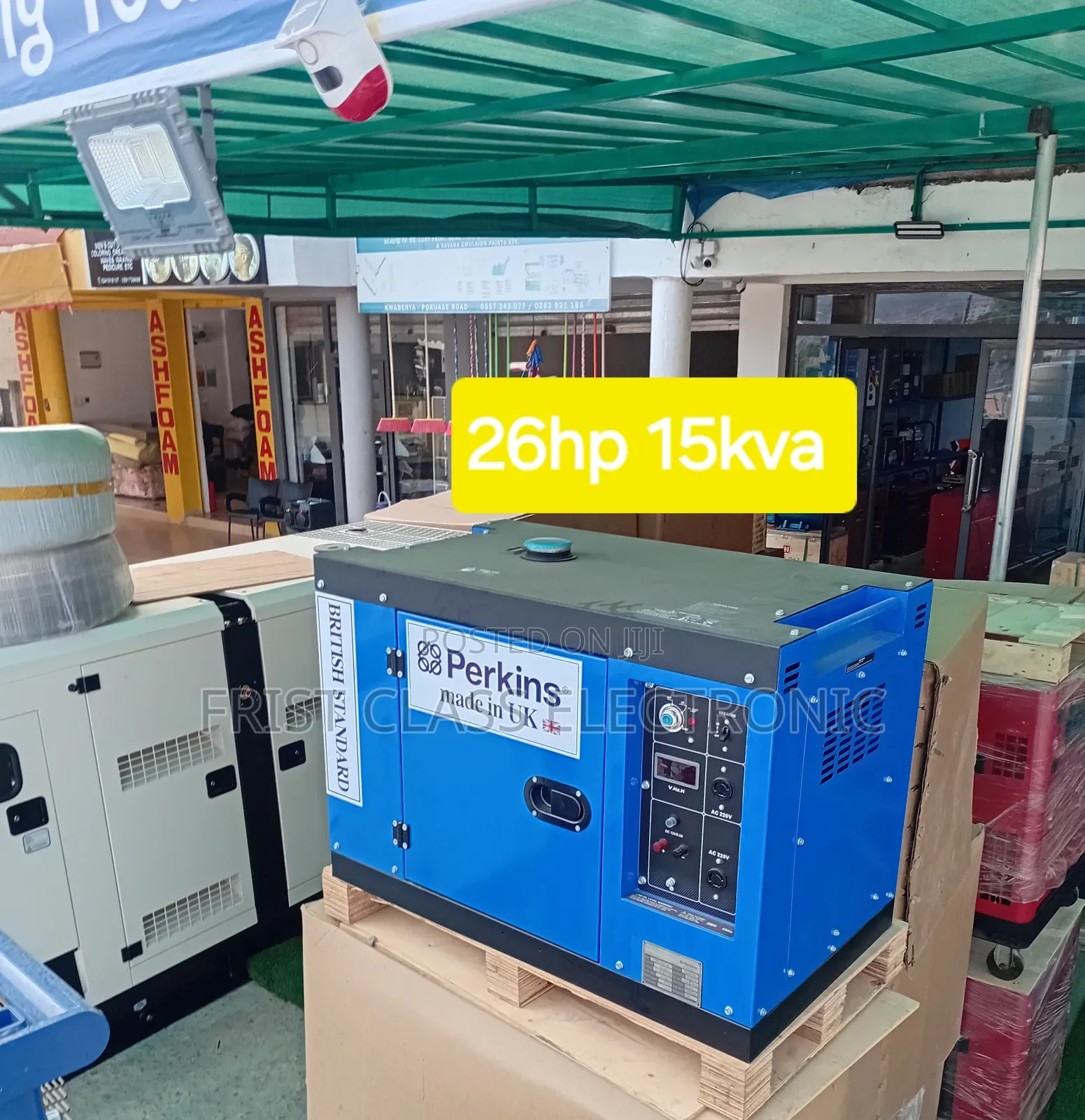 Single Phase Generator 15kva 16500wax Silent Disel Engine