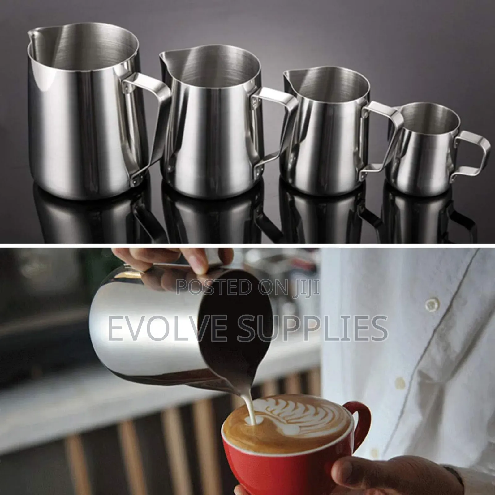 350ml 600ml Silver Milk Pitcher