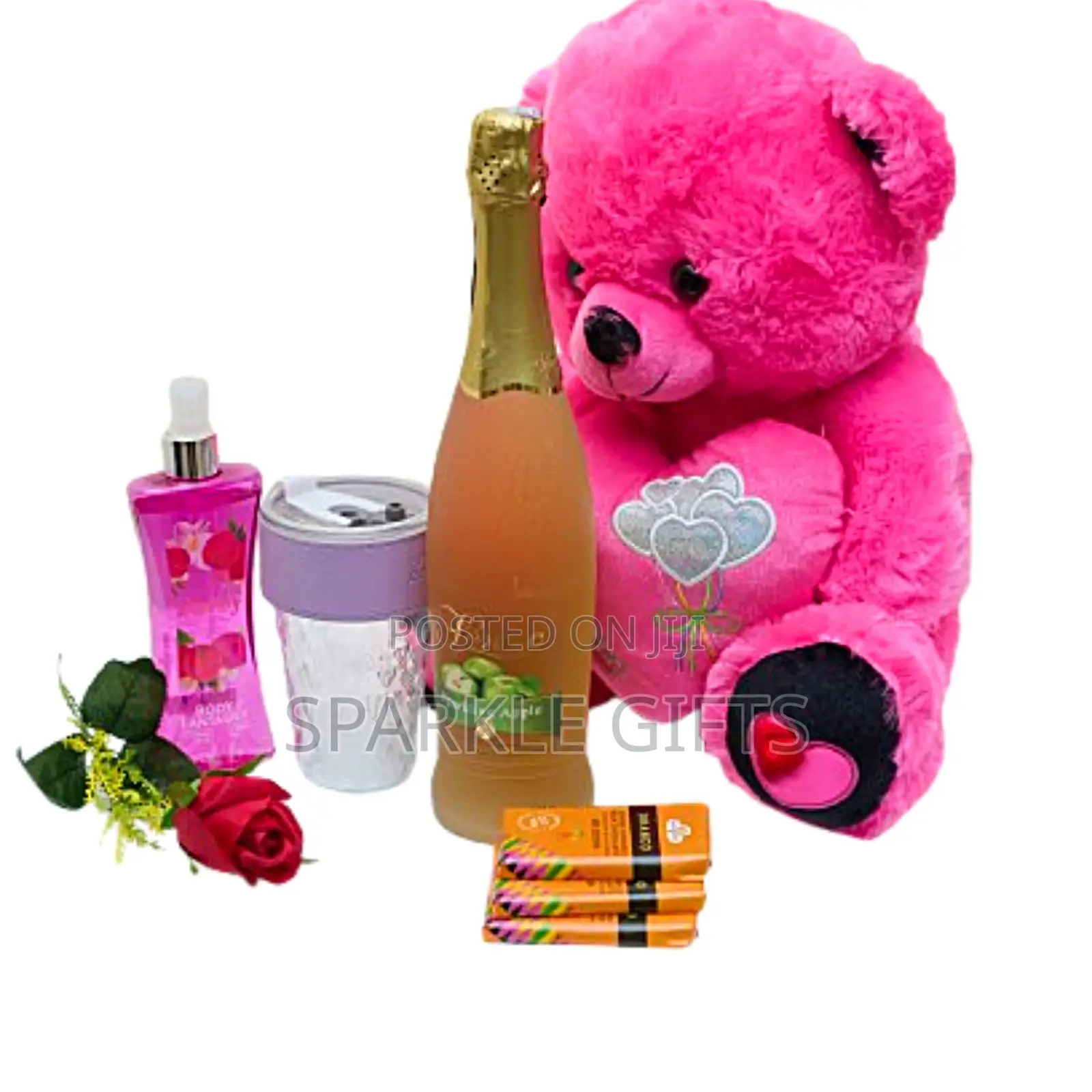 Medium Size Pink Teddy Bear for Valentine, Birthday and Gift