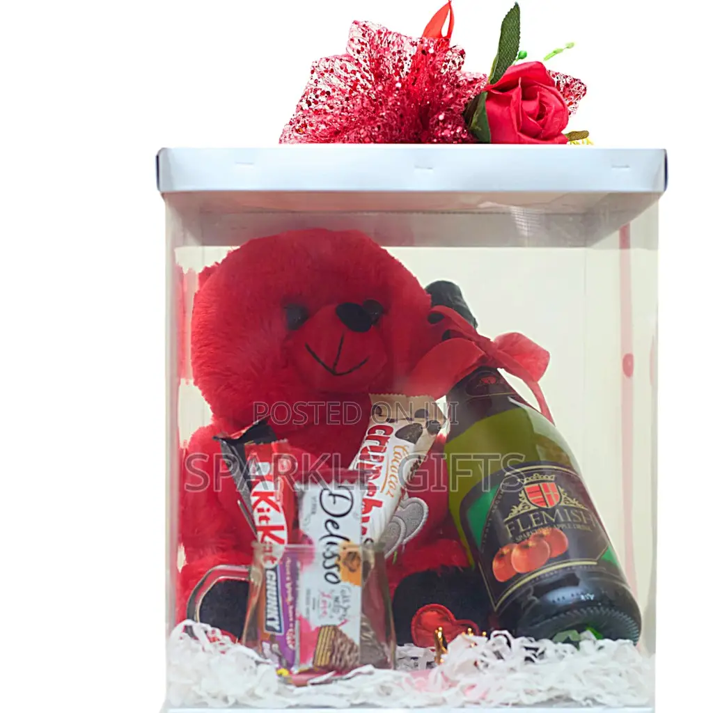 Adorable Teddy Bear Gift Set for Her Birthday, Valentine Day