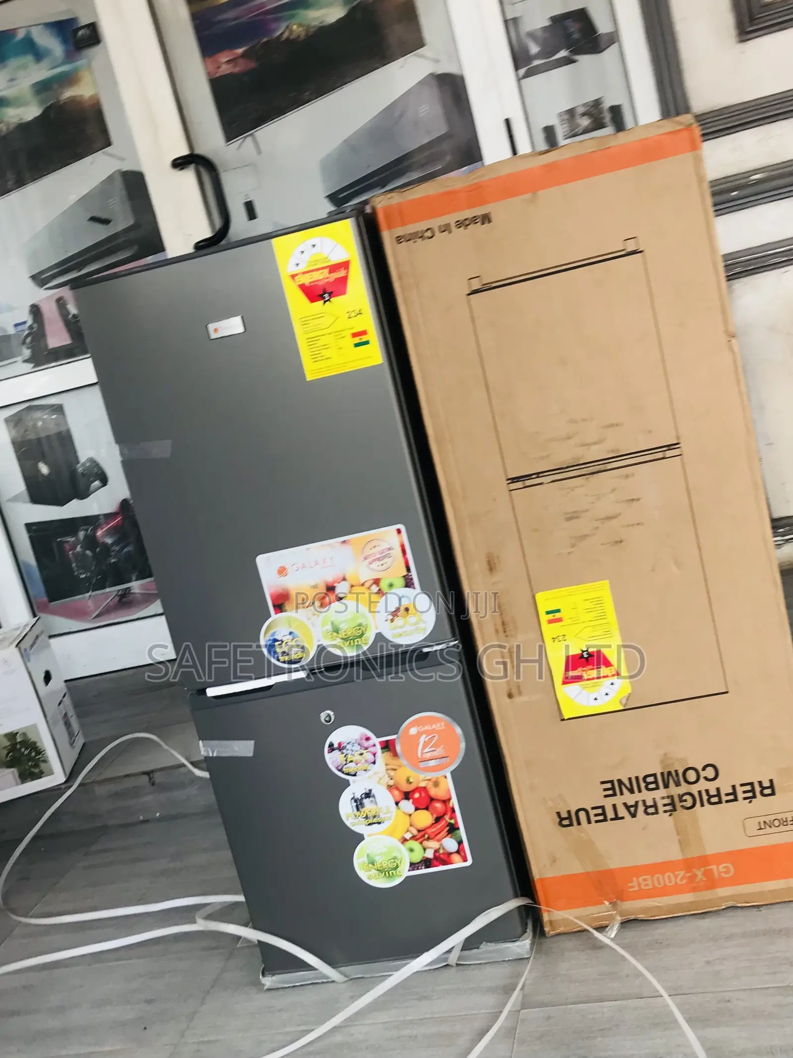 Long Lasting 2 Doors Galaxy Bottom Mount GLX-200BF Fridge