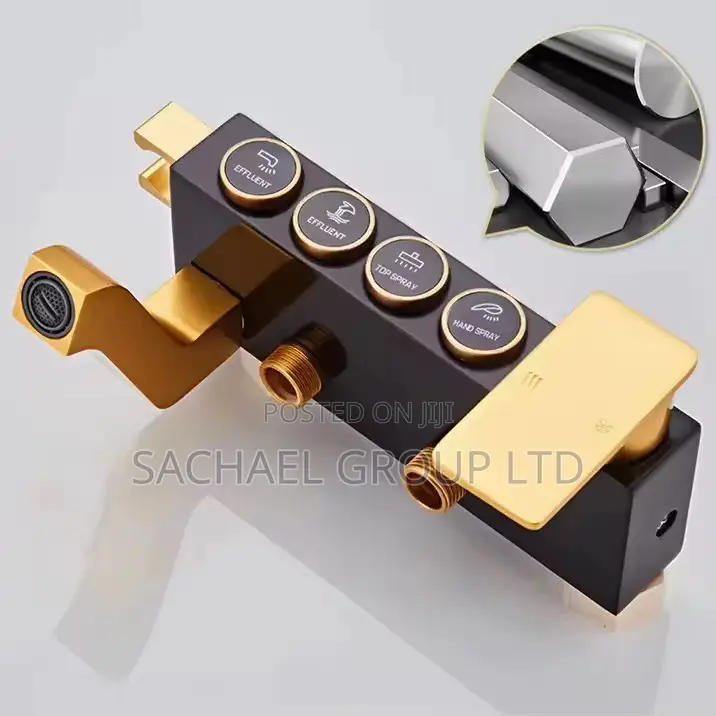 Black and Gold Shower Mixer
