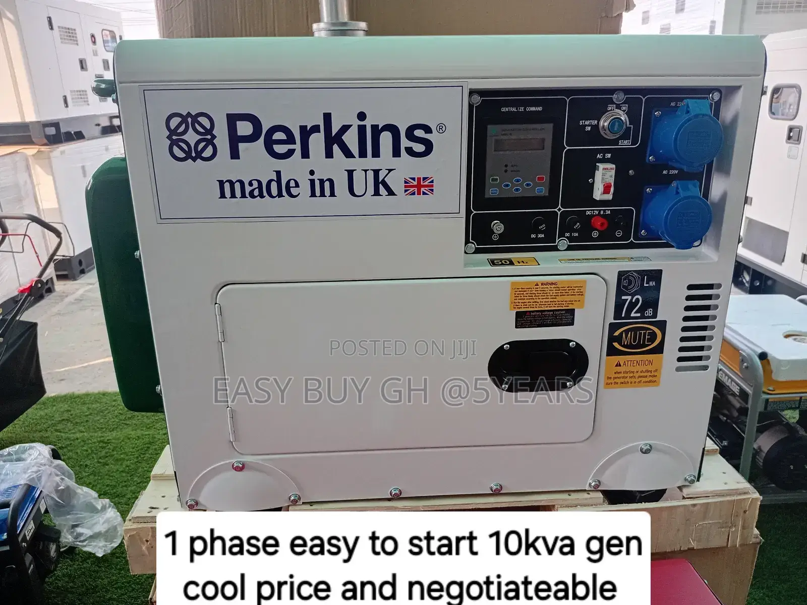 Dashing Perkin Diesel Silent Generator 10kva Power Efficient