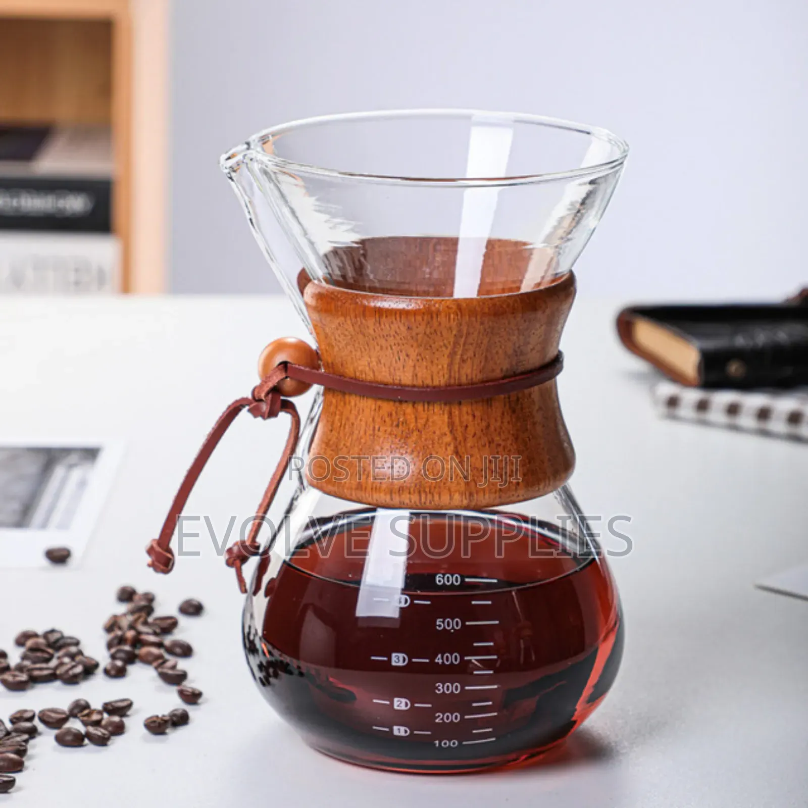 400ml, 600ml 800ml Chemex Pour Over Glass