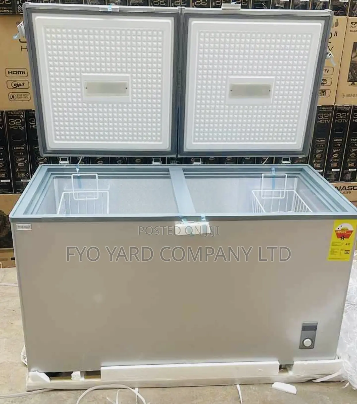 Nasco 2 Doors 400L Large Size Chest Freezer