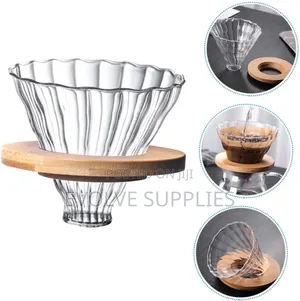 400ml Coffee With V60 Wooden Base Dripper