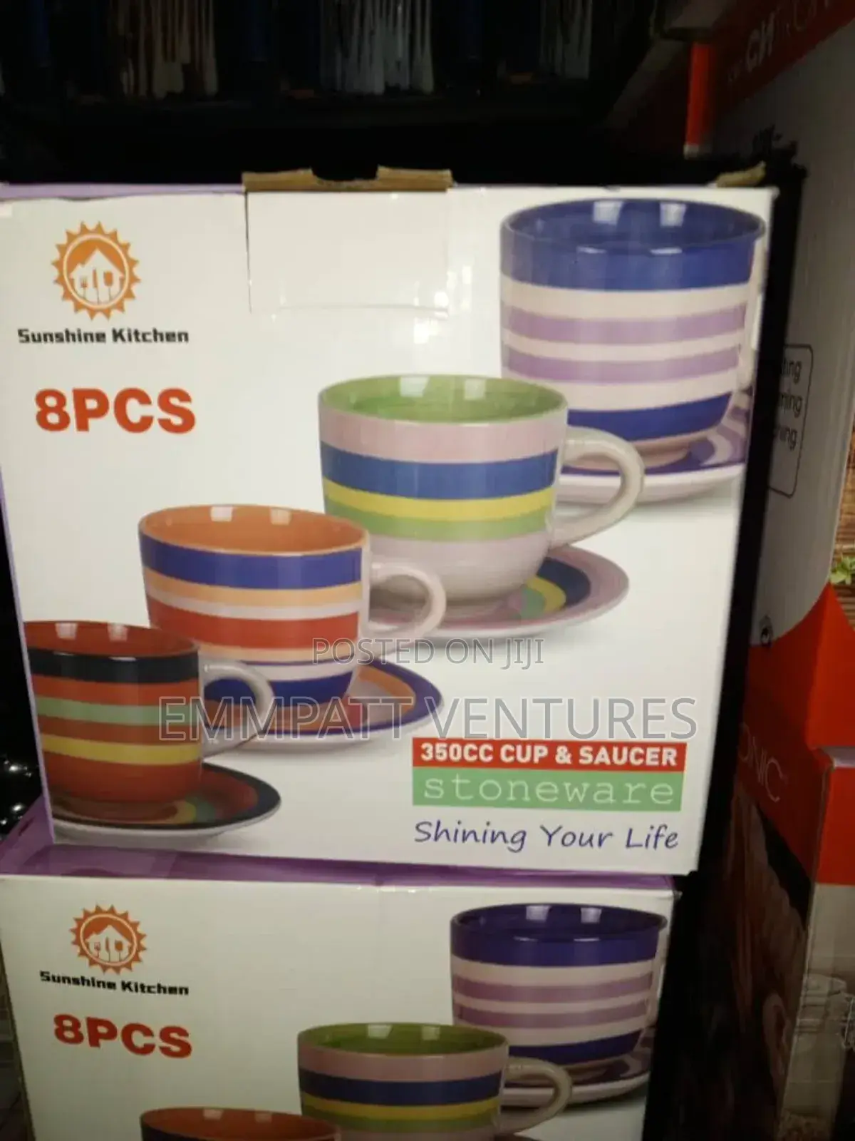 8 Pieces Ceramic Mug Set