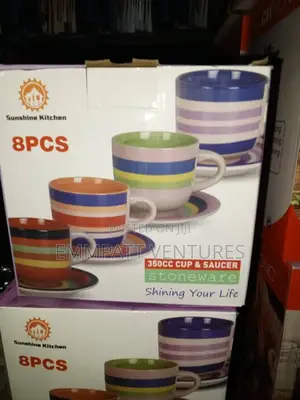 8 Pieces Ceramic Mug Set