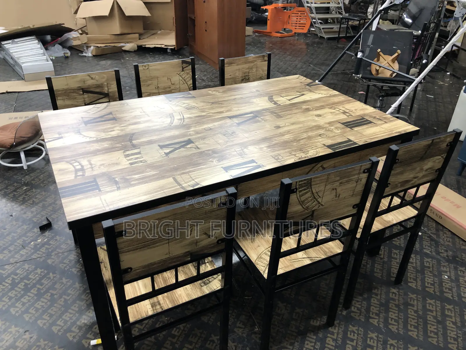 Quality Wooden Dining Table With Six (6) Chairs