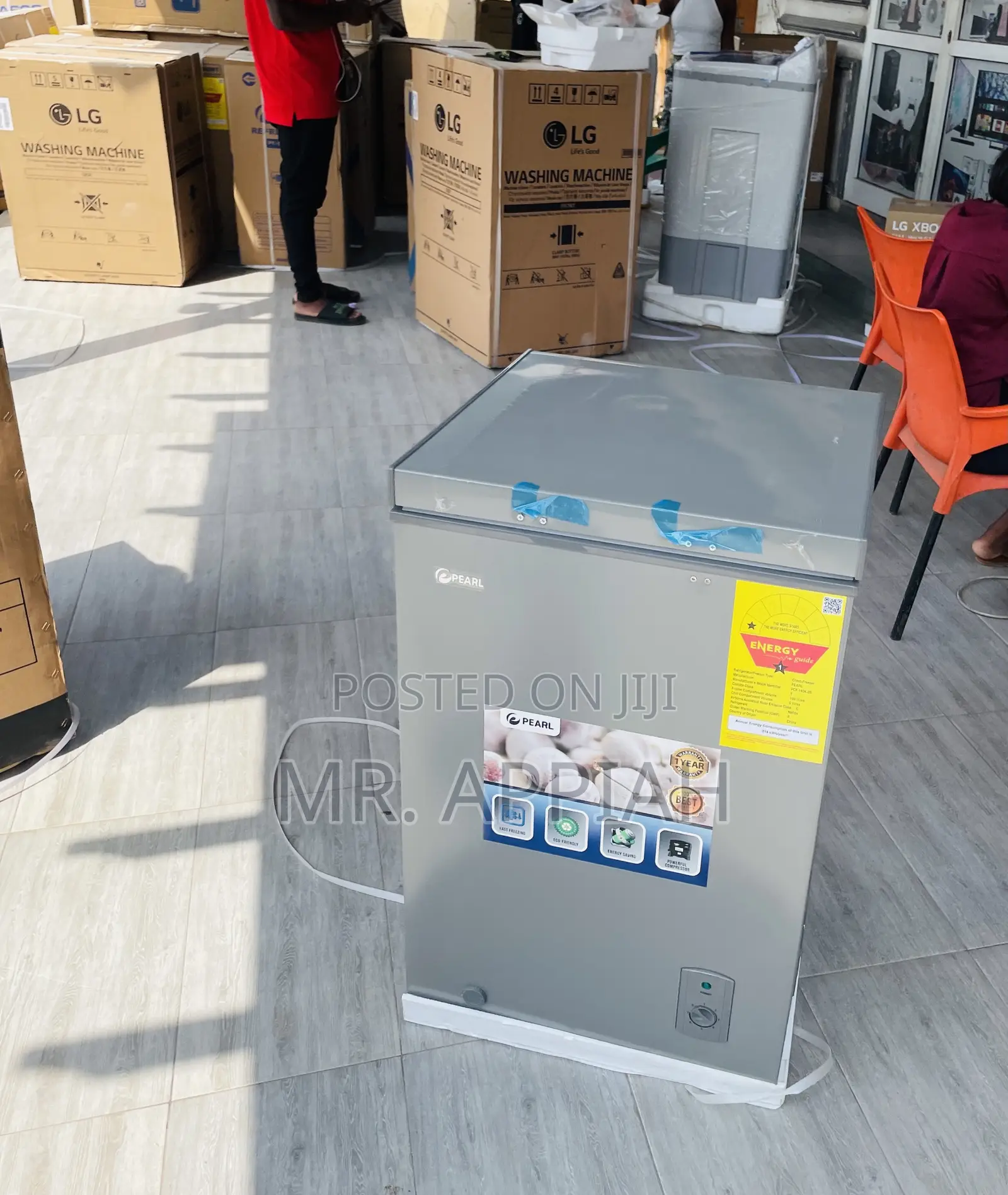 Stay Cool With Pearl 100ltr 1 Door Electric Freezer(Silver)