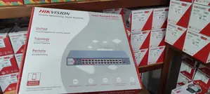 Hikvision Poe 24 Port Fast Ethernet Switch Network Managed
