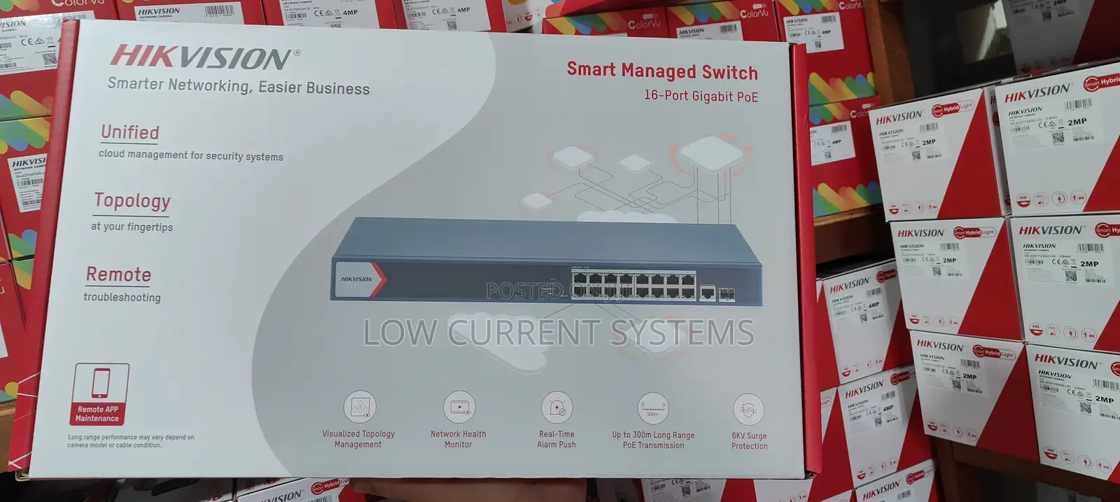 Hikvision 16 Port Gigabit Poe Switch Ds-3e1518p- Ip