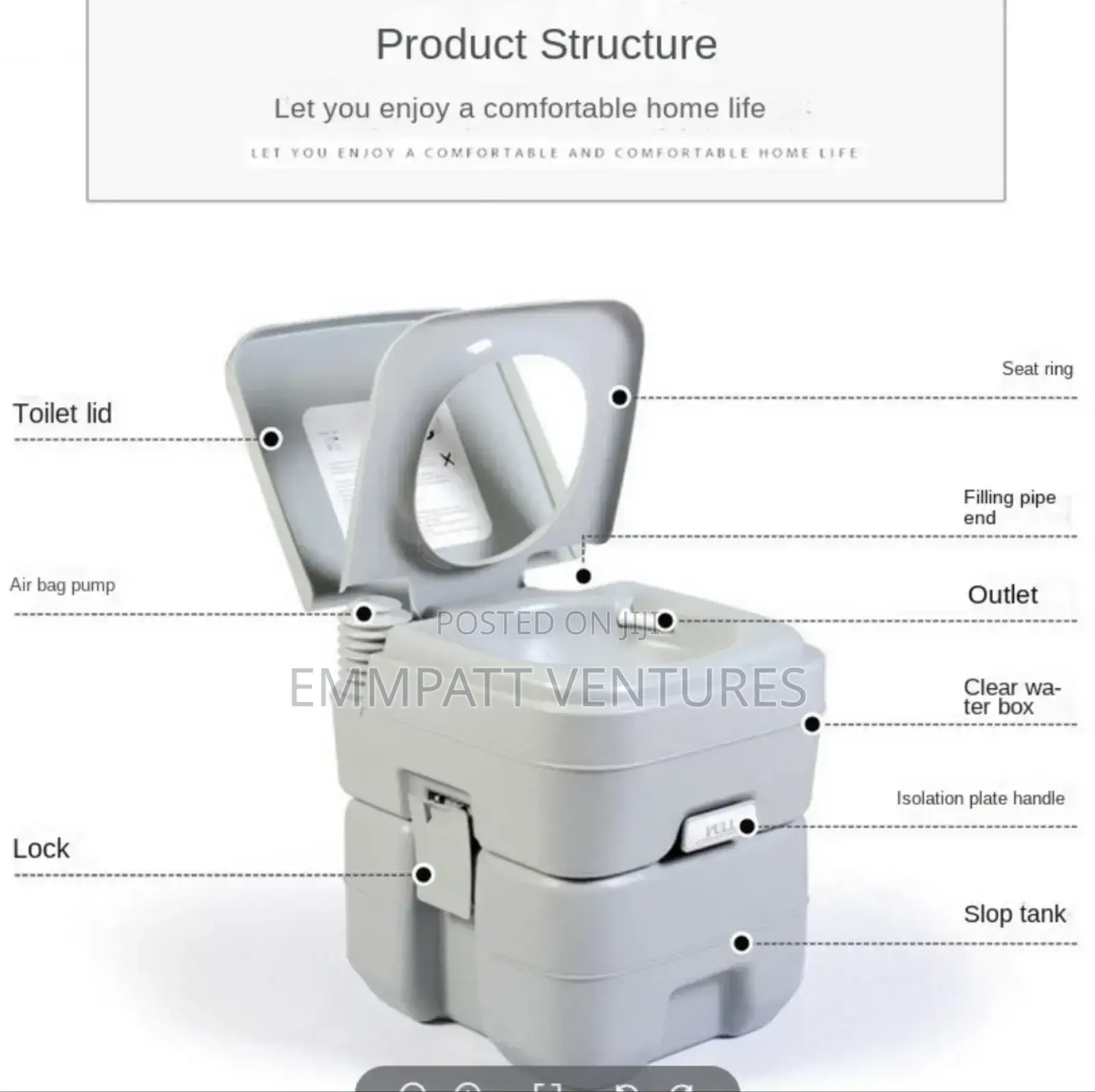 Portable Mobile Toilet