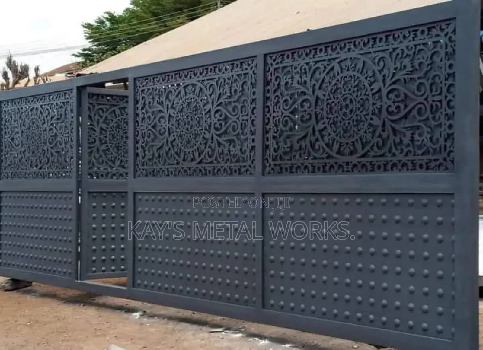 Modern CNC Laser Cut Gate | Custom Metal Gate Design