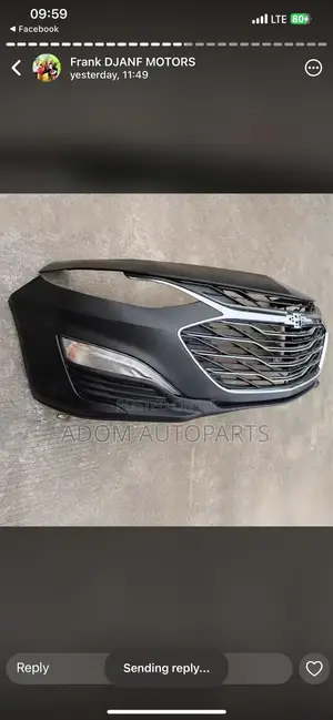 Chevrolet Malibu Front Bumper Complete 2019 2020 2021 2022