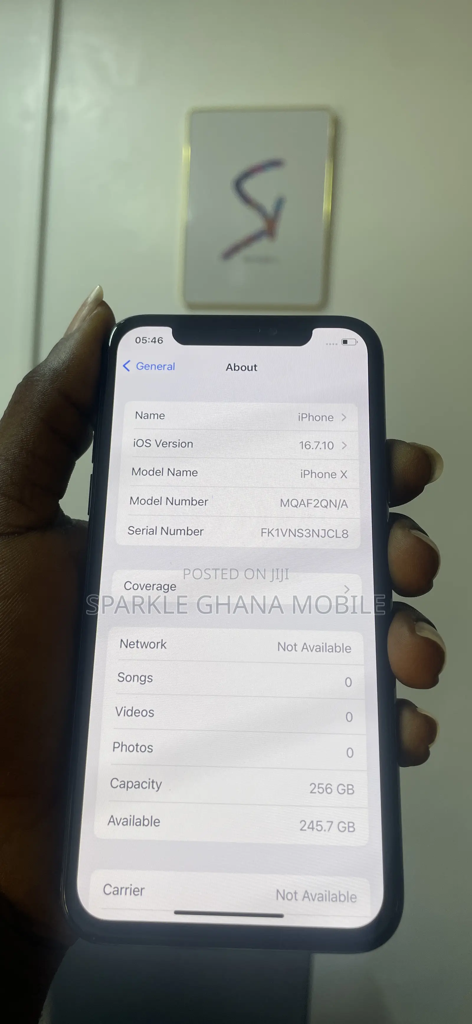 Apple iPhone X 256 GB Black