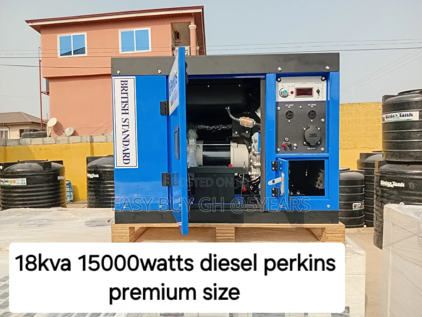 18kva Consummate Perkins Diesel Generator 15000watts 18kva