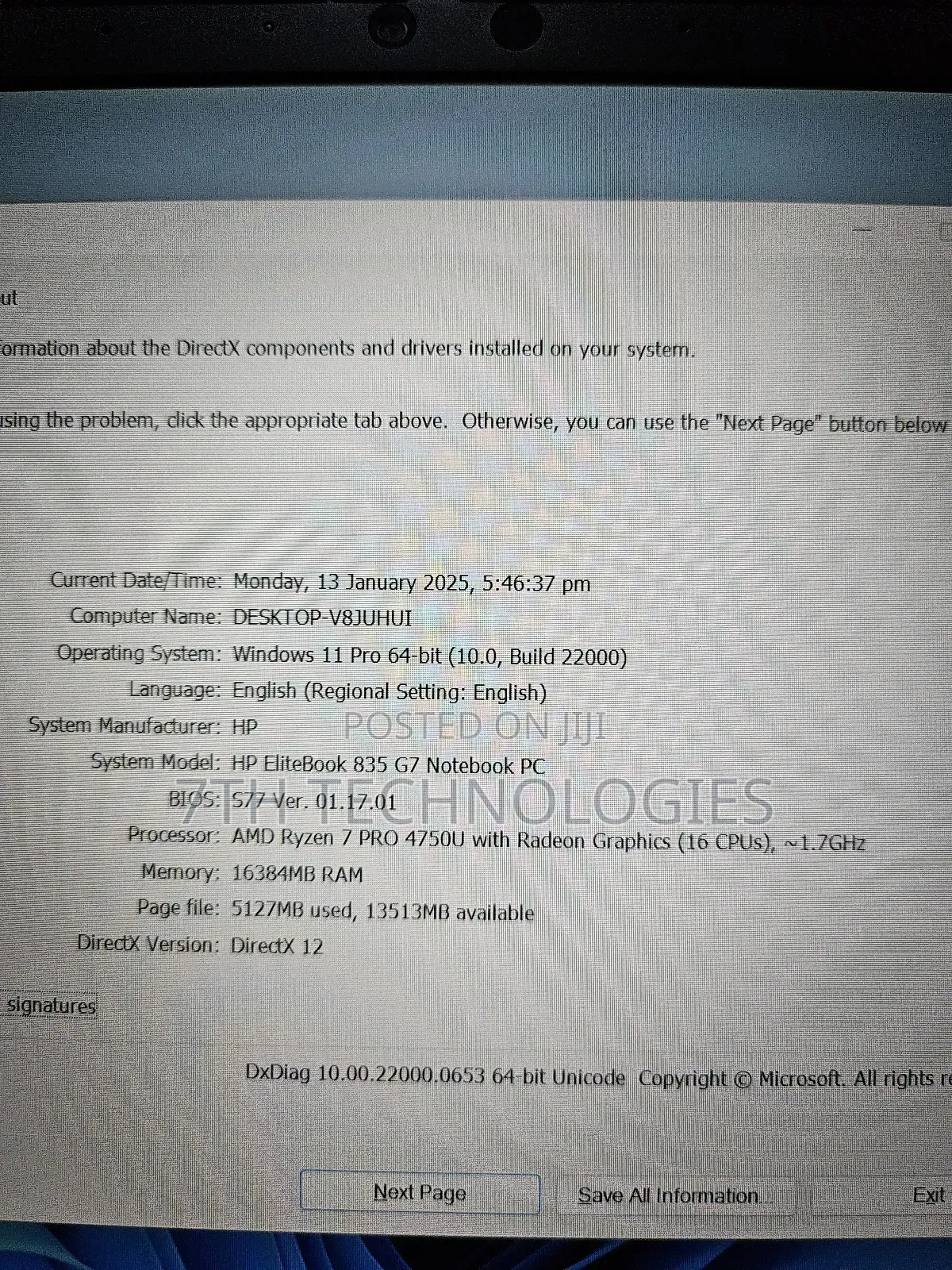 Laptop HP EliteBook 835 G7 16GB AMD Ryzen 7 SSD 512GB