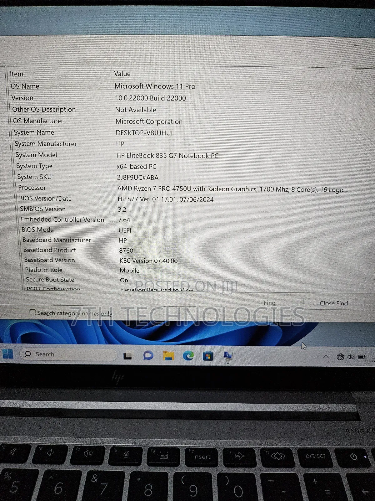 Laptop HP EliteBook 835 G7 16GB AMD Ryzen 7 SSD 512GB