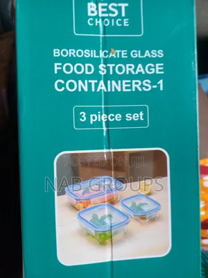 3pcs Glass Bowls With Lids