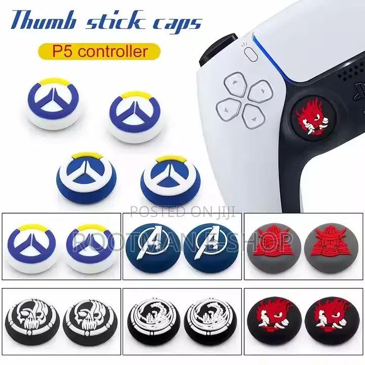 4pcs Thumb Stick Grip Cap for PS5 PS4 Xbox Series Controller