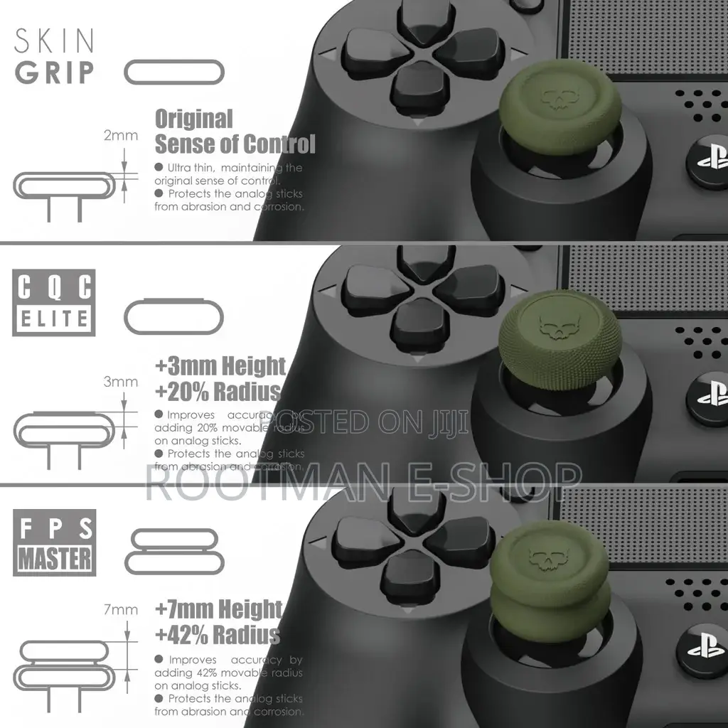 4pcs Thumb Grips for PS5, PS4, Xbox One, Xbox Series X