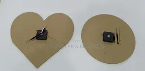 Already Cut Heart Photo Lamination Board With Clock Engine