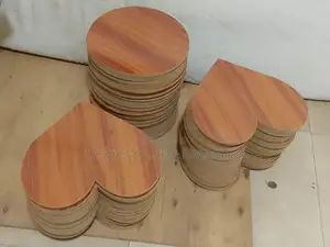 Already Cut Heart Photo Lamination Board With Clock Engine