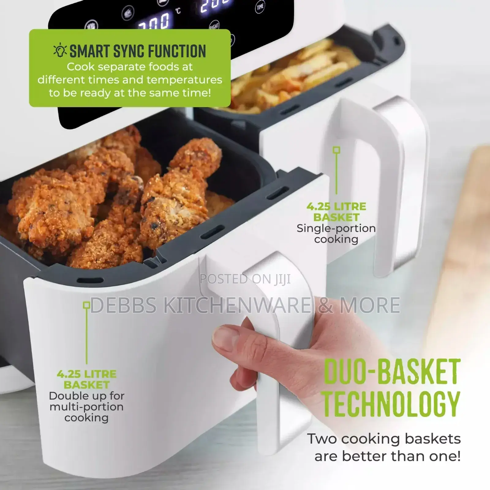 8.5litre Dual Tower Air Fryer From Uk