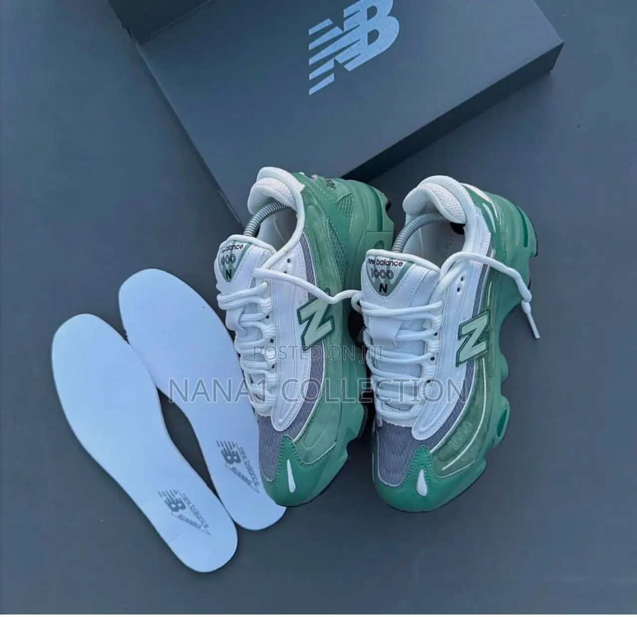 New Balance 1000 Custom White Green