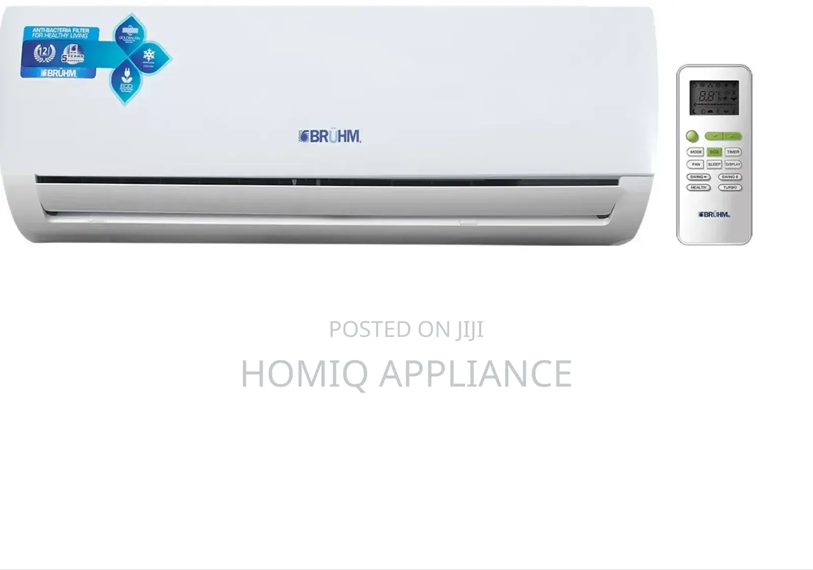 New Bruhm 2.0hp Air Conditioner Bas-18rcew ( R410a Gas)