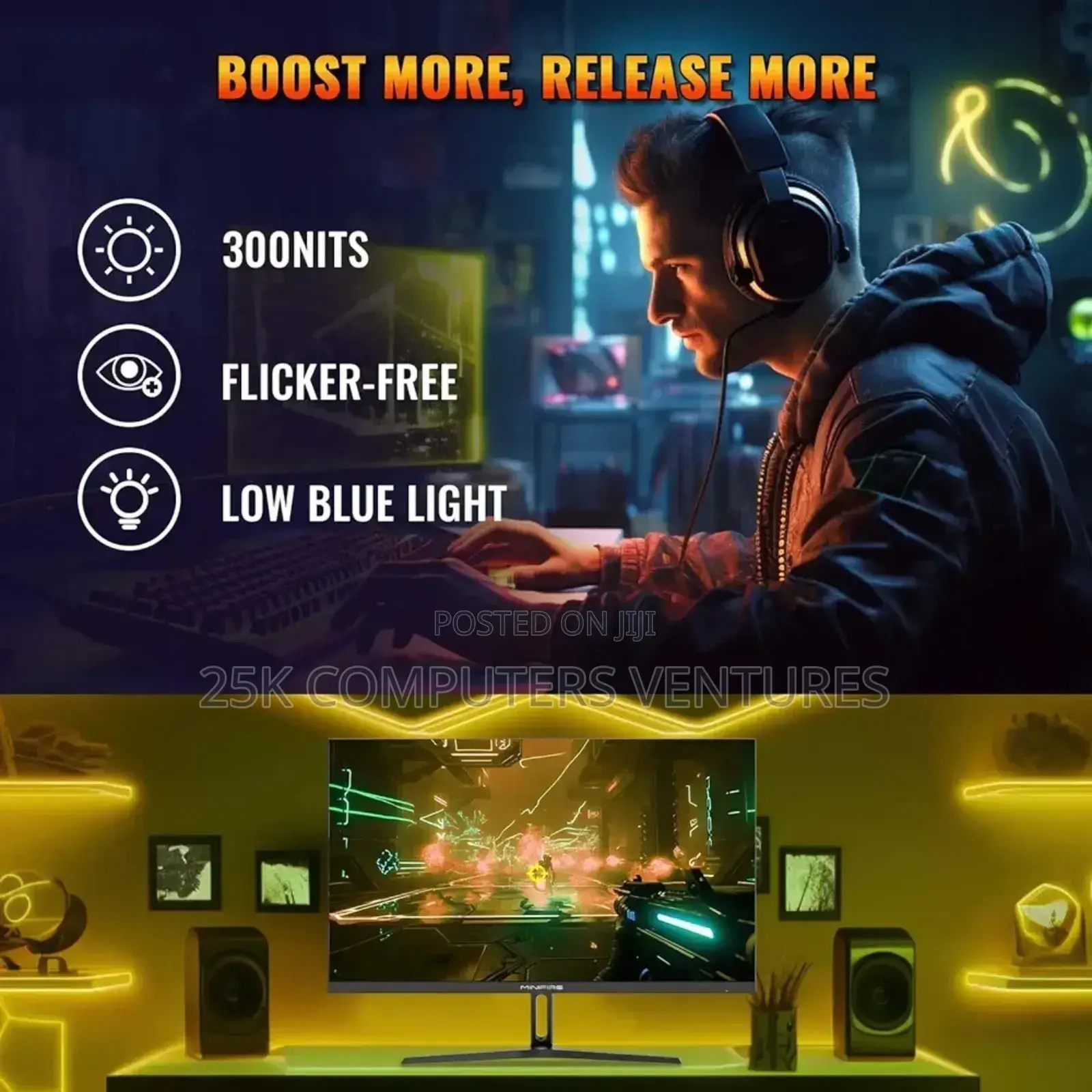 Minifire Mfg27f2 27” Fhd Ips Gaming Monitor – 165hz, 1ms,