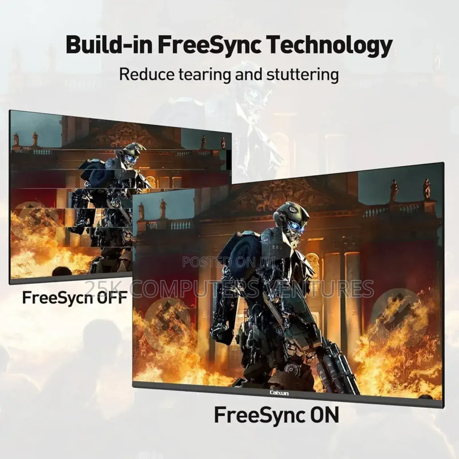 Caixun 22" Full Hd Ips Monitor 75 Hz Hdmi/Dvi/Vga Ultra-slim Design