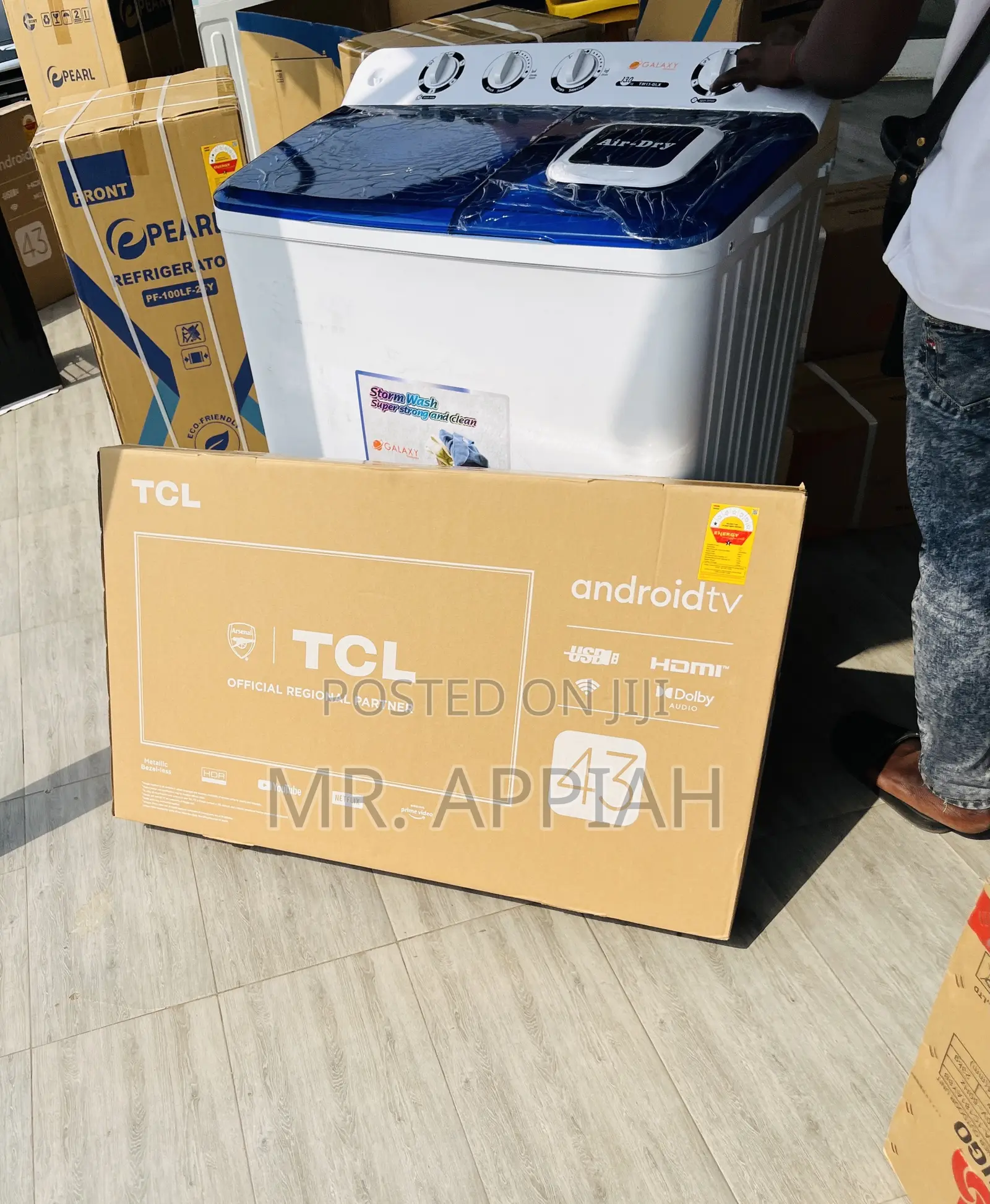 Fresh in Box TCL 43s4500 43” FHD Smart Screen Television.