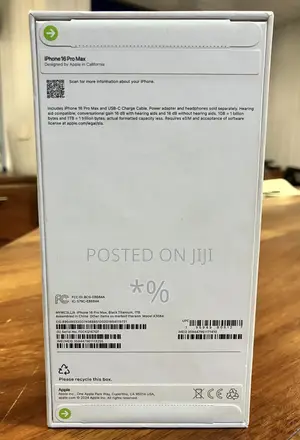 New Apple iPhone 16 Pro Max 256 GB Black