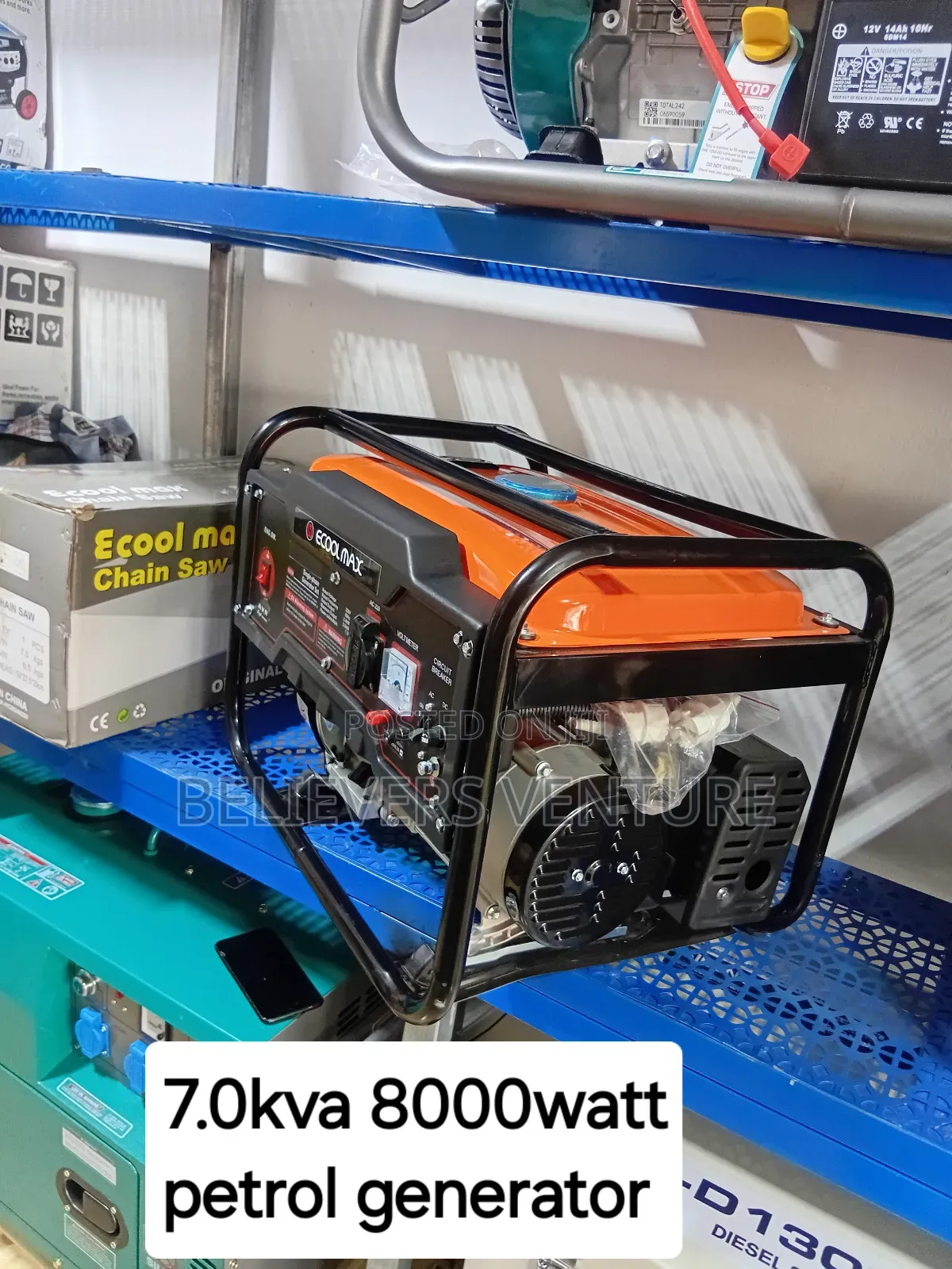 7.0kva Ecoolmax Petrol Generator 8000watt