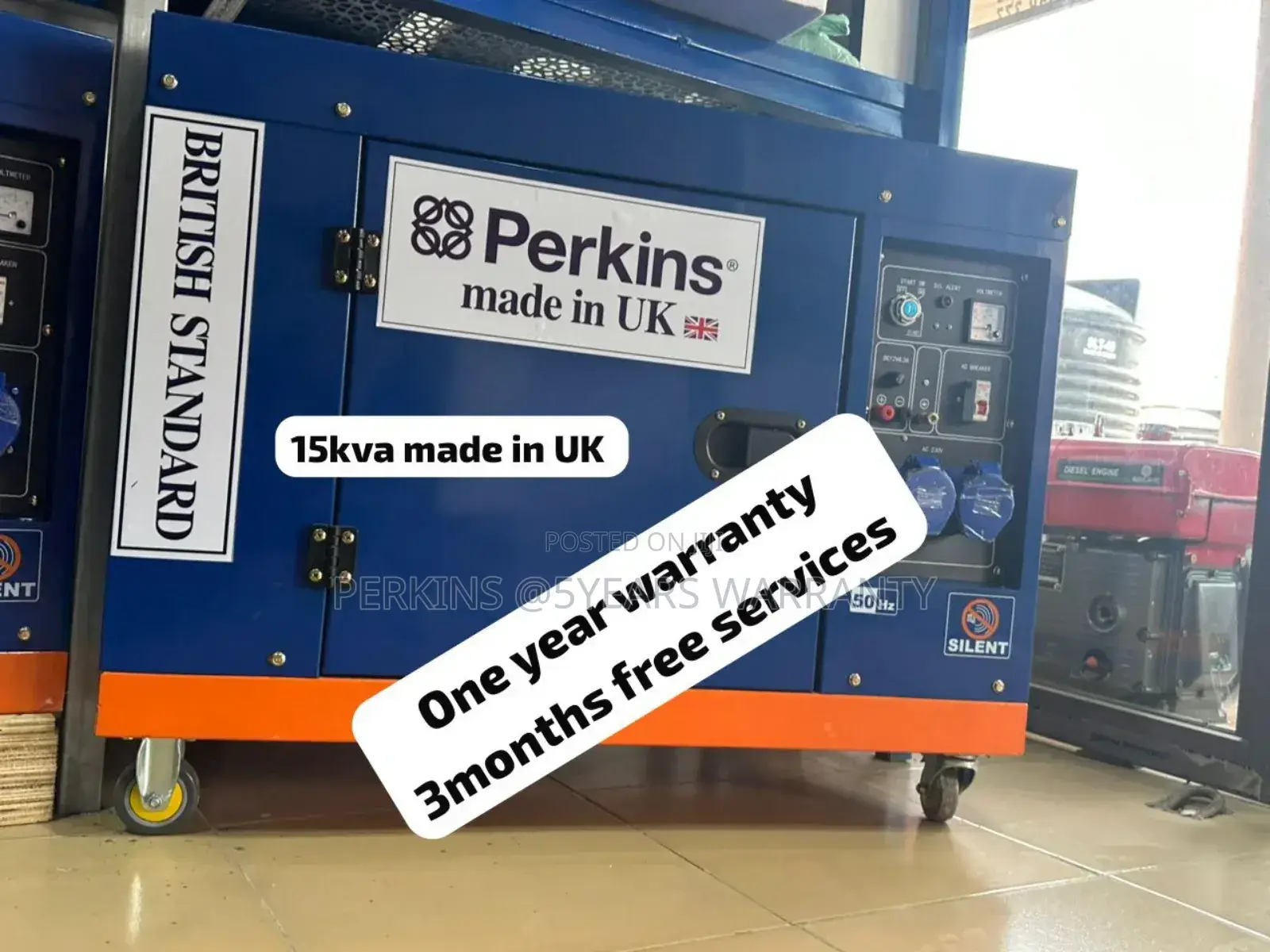 British Standard Perkins Diesel 15kva16500watt Silent 15kva