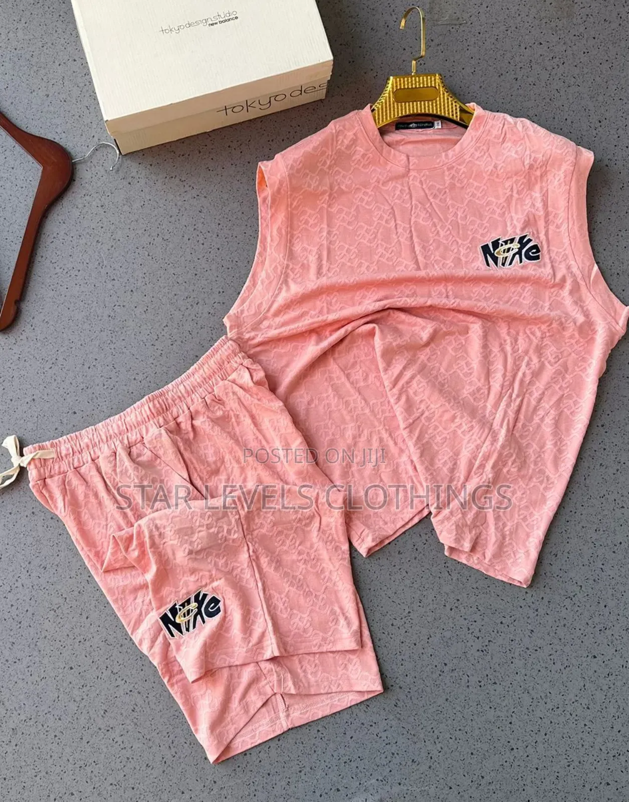 Classy Matching Sleeveless Top and Shorts Available for Men