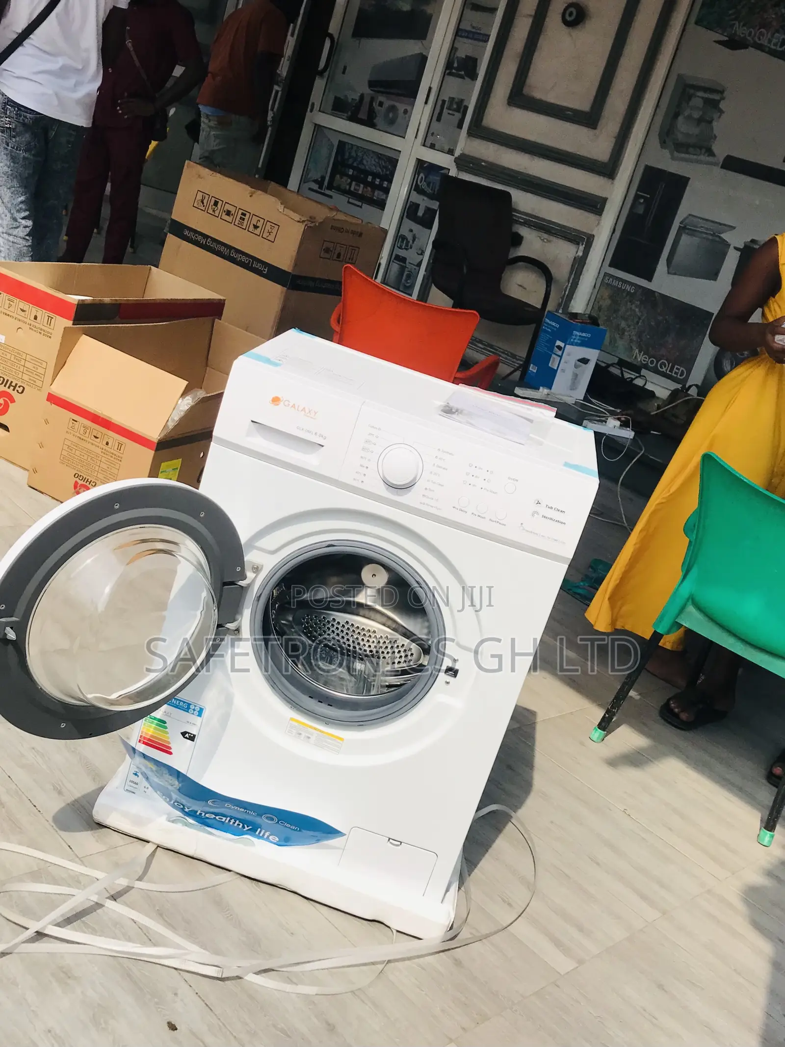 Galaxy Ecowash 6kg Front Load Fullauto Washingmachine White