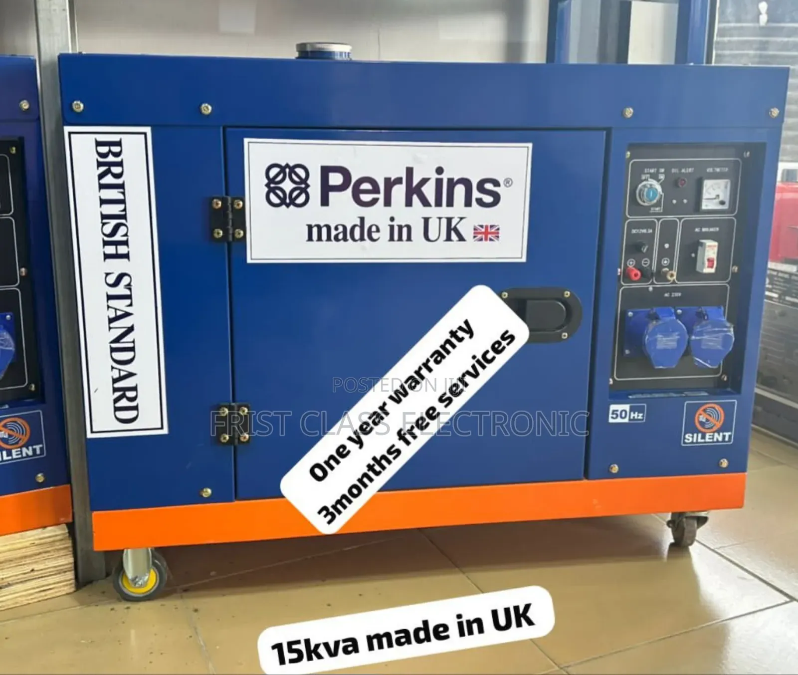 Diesel Engine Generator 15kva 16500wax Perkins 15kva