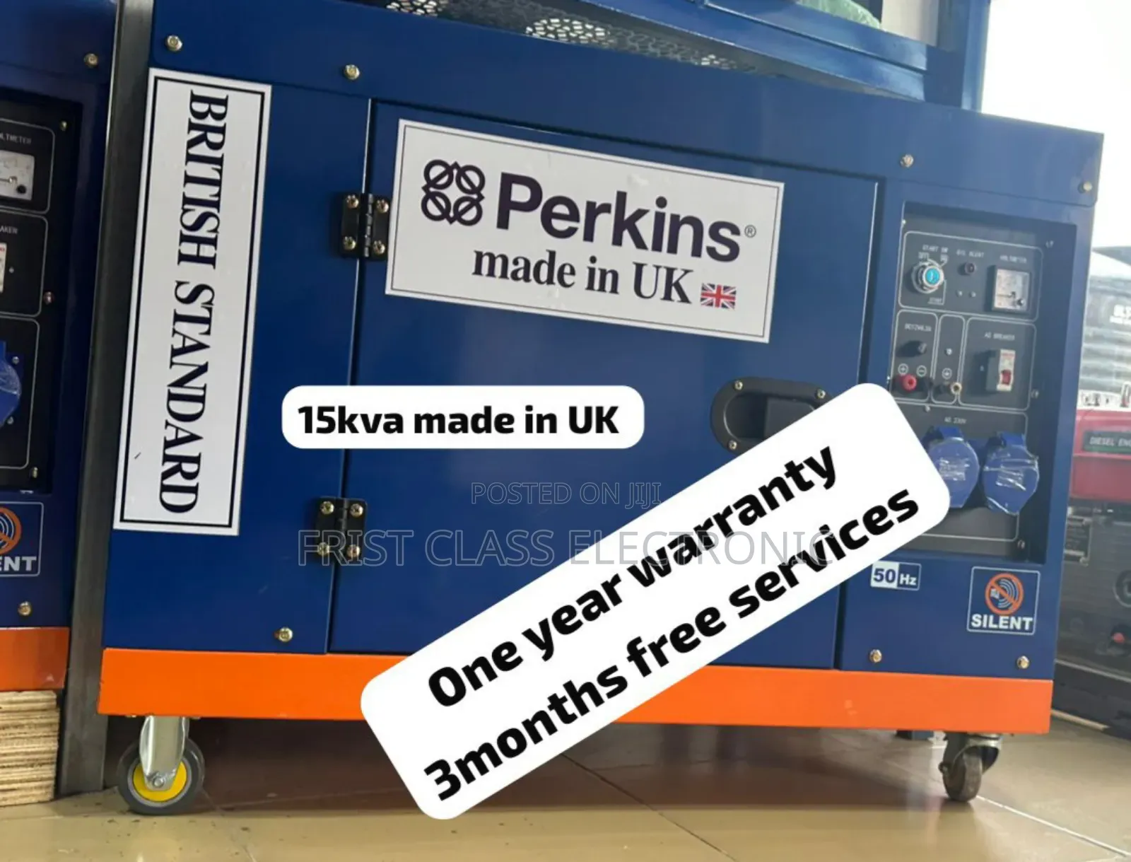 230/240v Perkins Diesel Engine 15kva 16500wax Silent 15kva