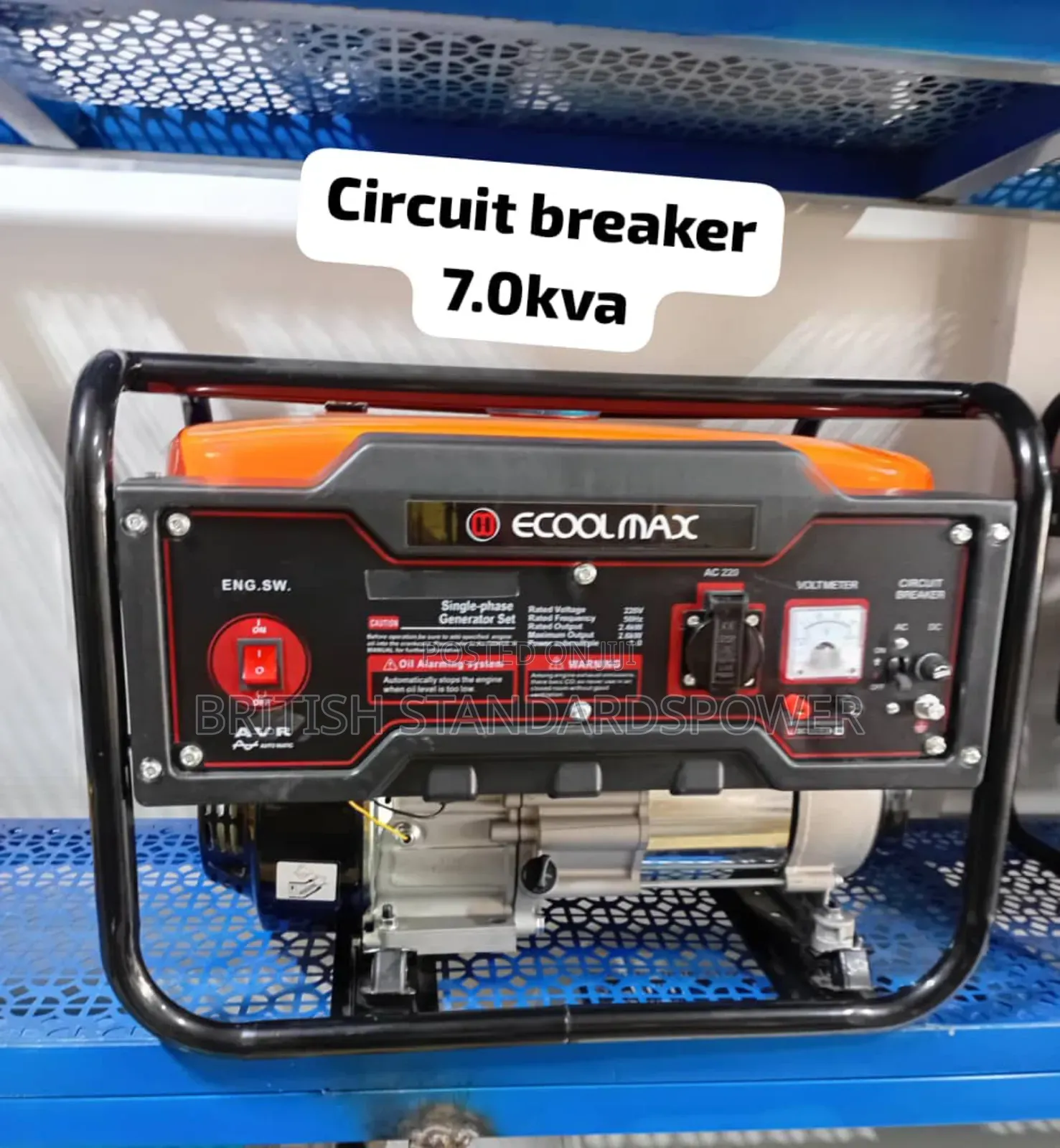 7.0kva Petrol Pull Start Engine With Gasoline Engine