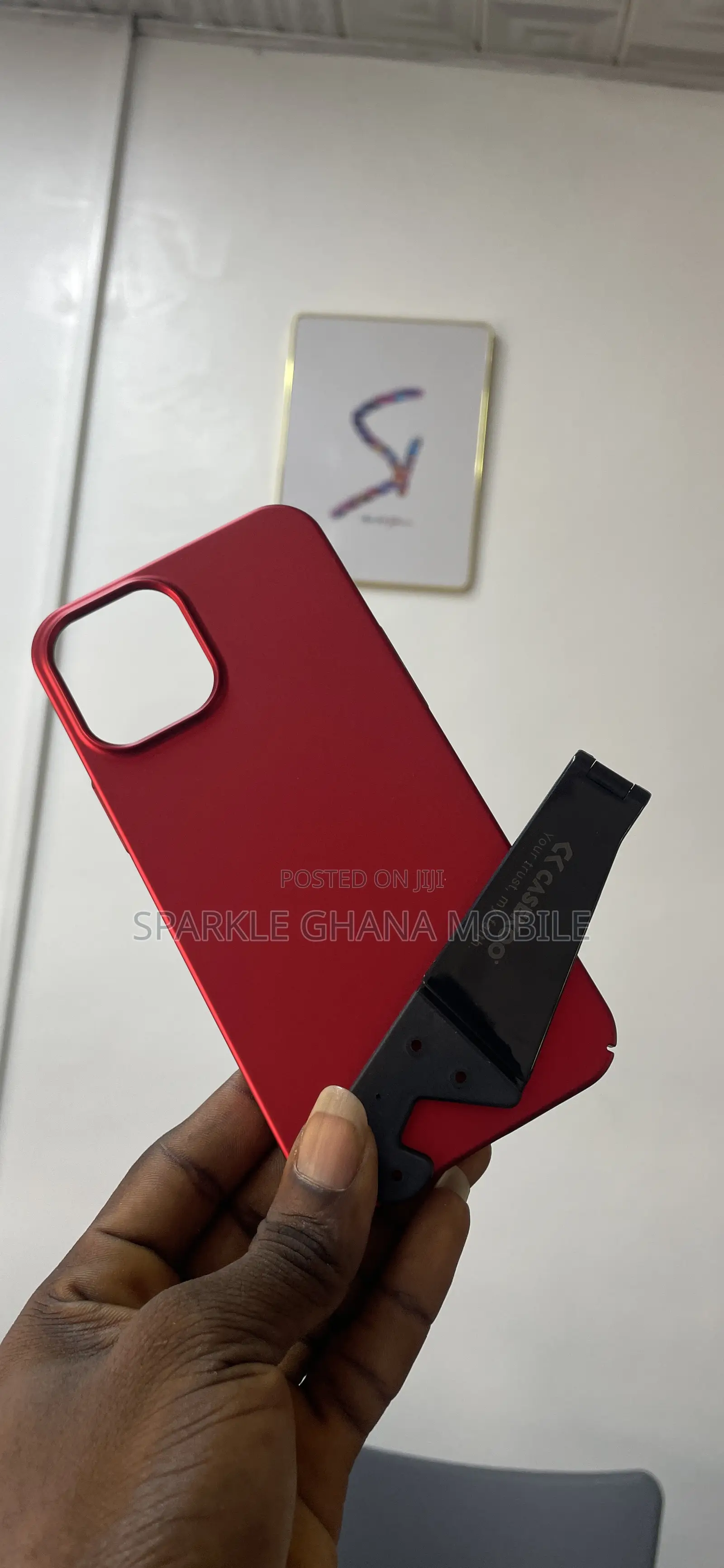 iPhone 12 Pro Max Red Cover With Phone Holder